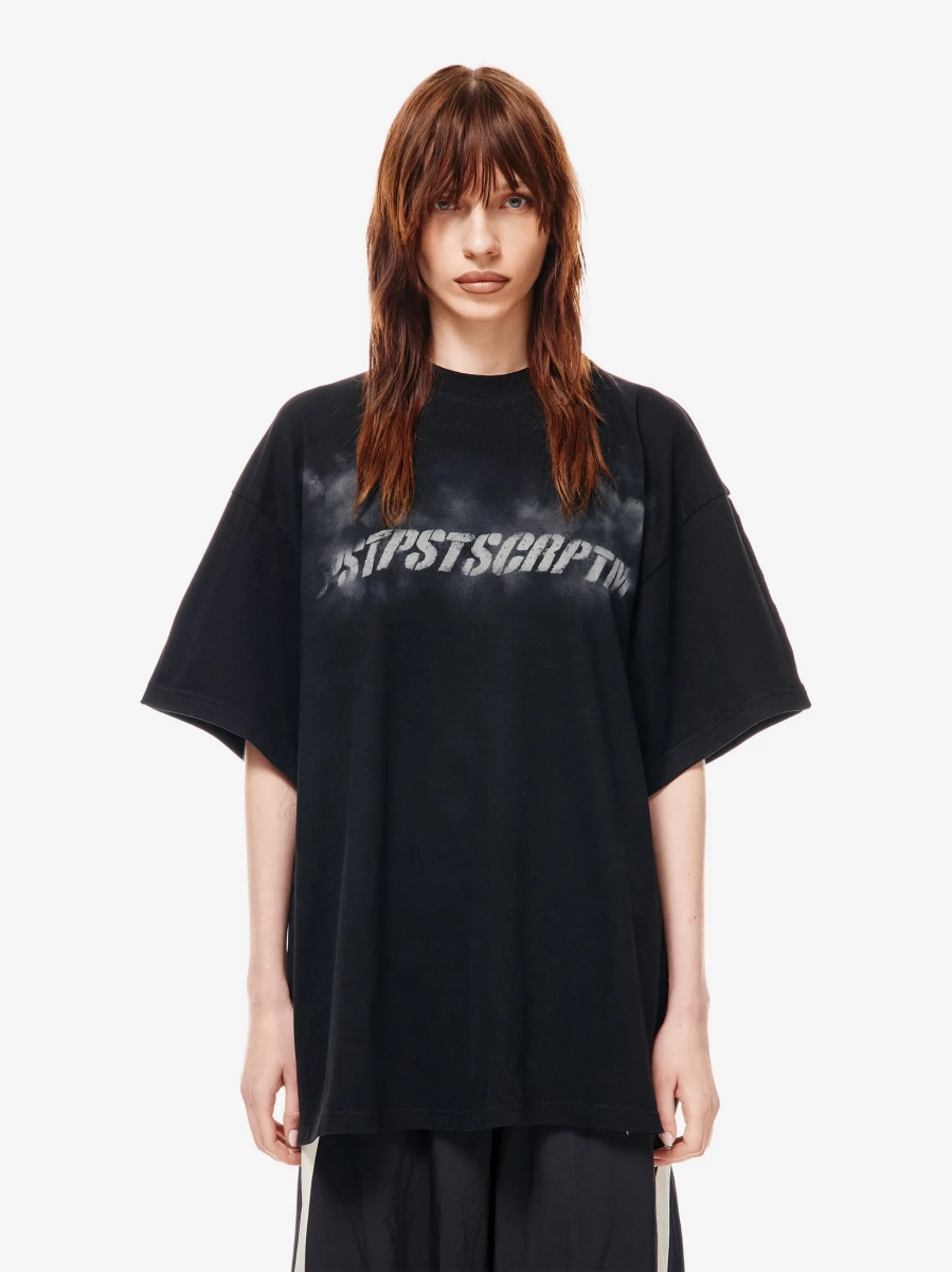 Футболка оверсайз с принтом p.p.s., цвет: Черный, 1038.00.00.BLK купить онлайн