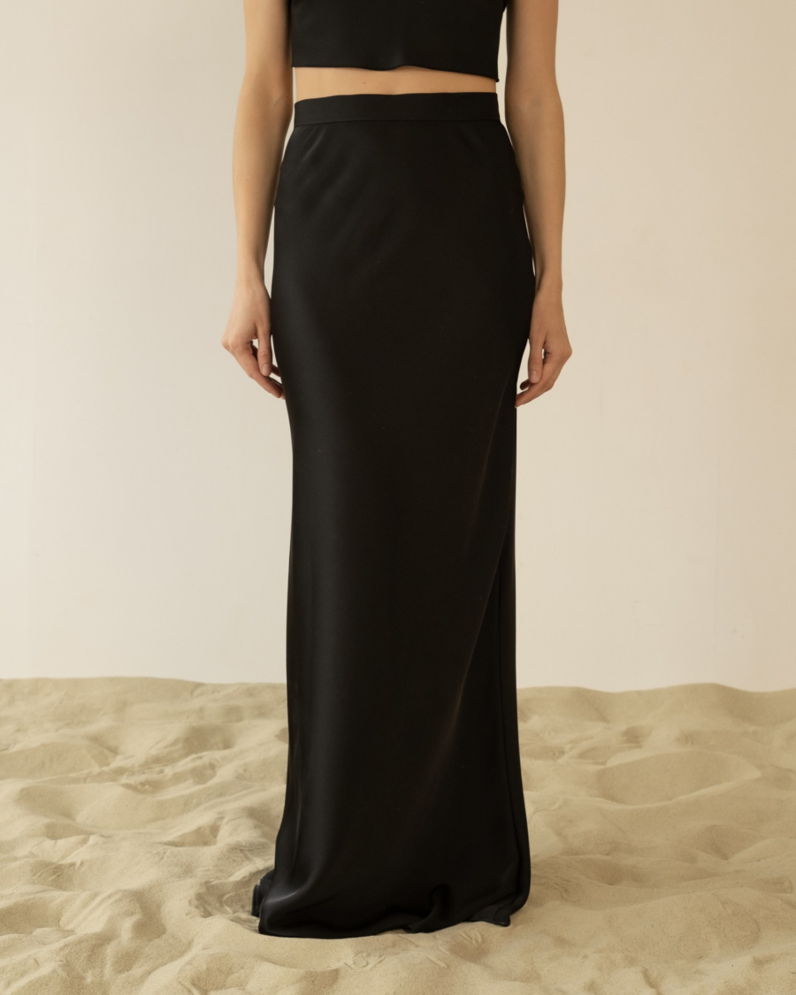 Юбка-макси НИ ИМЕНИ, НИ ПОХОЖИХ, цвет: Черный, 00-00000206 купить онлайн