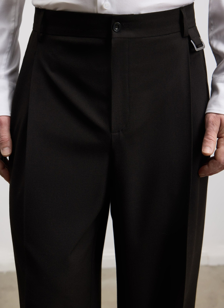 Широкие брюки из костюмной ткани ALL WE NEED, цвет: коричневый,  купить онлайн