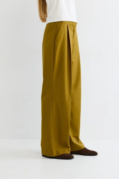 Брюки классические на резинке Erist store, цвет: зеленый, НФ-00003090 купить онлайн