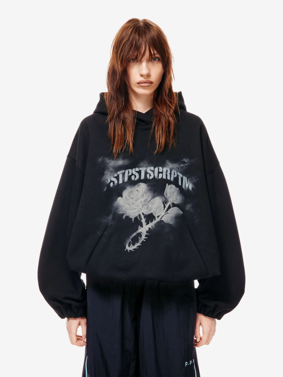 Худи оверсайз с принтом
