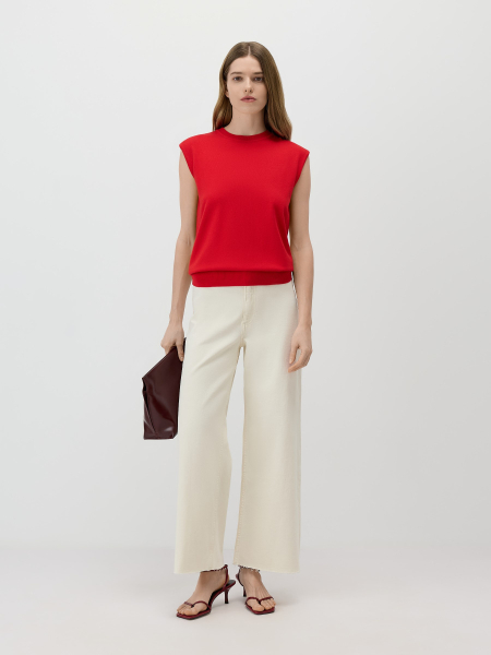 Топ из вискозы Conso, цвет: красный, KM 260721 - красный купить онлайн