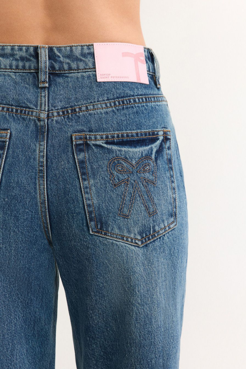 Джинсы прямые TOPTOP, цвет: синий, TT.036.18787.620 купить онлайн