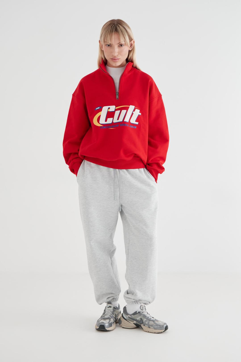 Анорак с принтом CULTBASE, цвет: красный,  купить онлайн