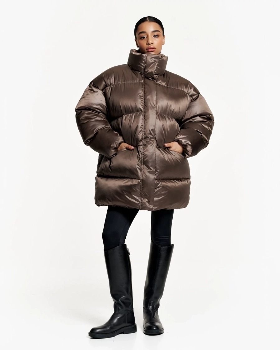 Пуховик PUFFER Y2 MOKKO YONS, цвет: мокко,  купить онлайн Пуховик PUFFER Y2 MOKKO YONS, цвет: мокко,  купить онлайн