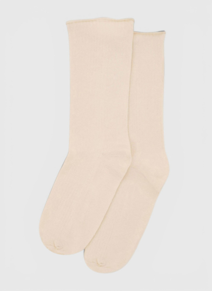 Носки из хлопка (молочный)