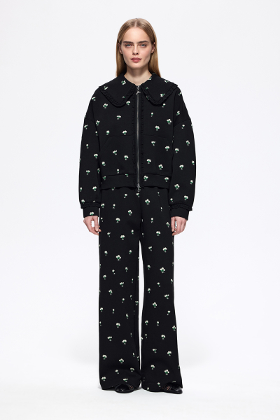 Толстовка на молнии с вышивкой DREAMS BY ALENA AKHMADULLINA, цвет: Черный, 126103160404376/403000 купить онлайн