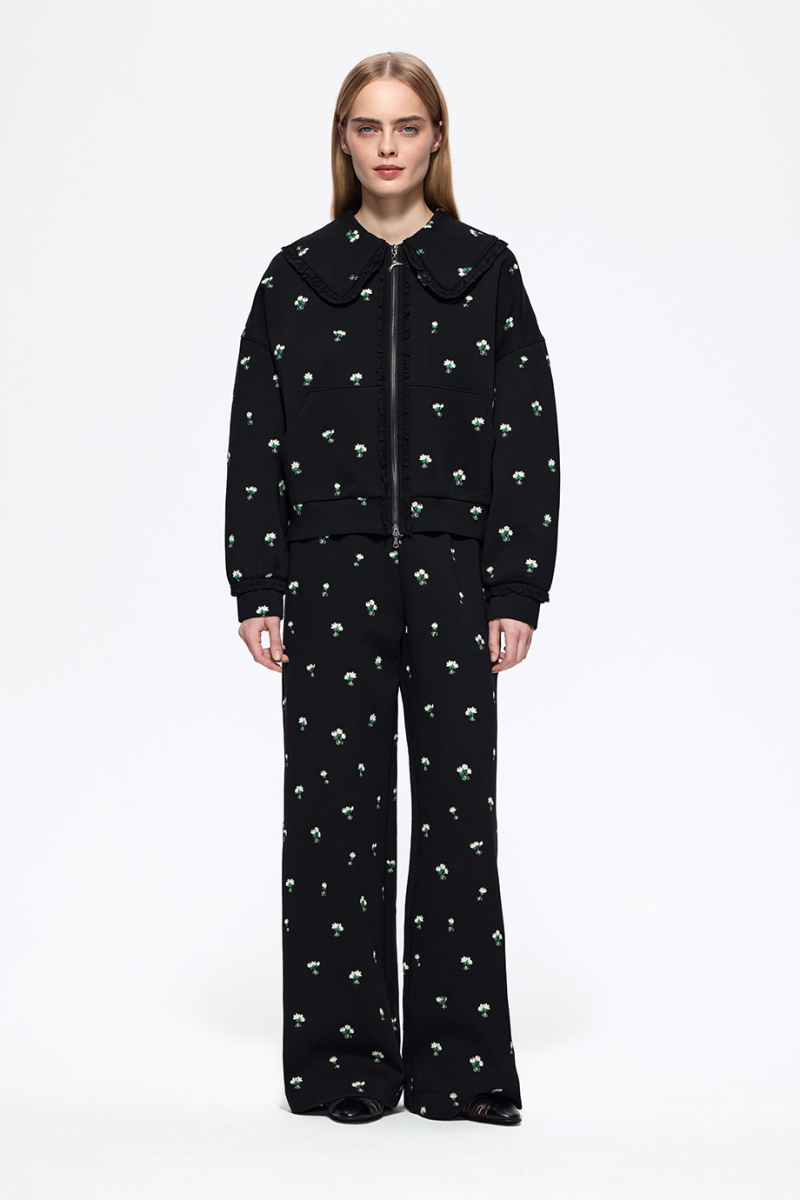 Толстовка на молнии с вышивкой DREAMS BY ALENA AKHMADULLINA, цвет: Черный, 126103160404376/403000 купить онлайн