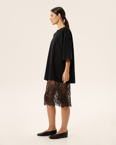 Юбка из кружева Anmuse, цвет: Черный, SKT24W123-BLC купить онлайн