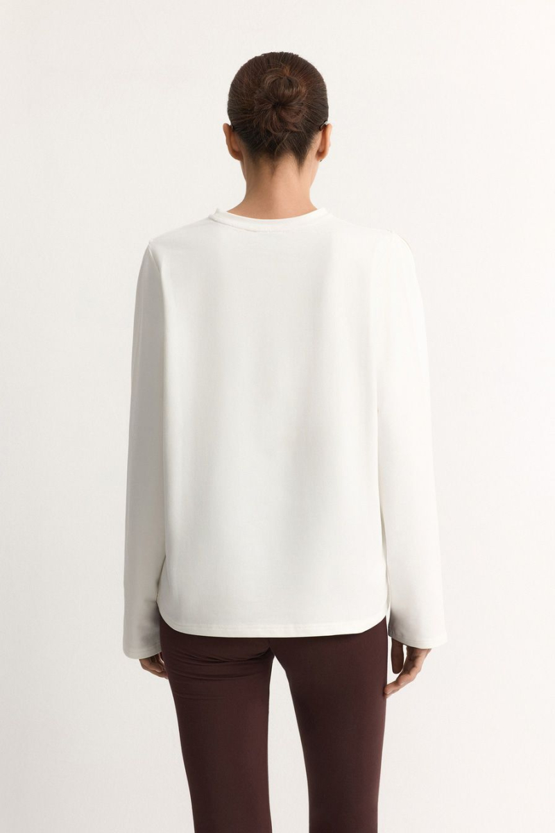 Лонгслив из смесового хлопка TOPTOP, цвет: белый, TT.025.12361.101 купить онлайн