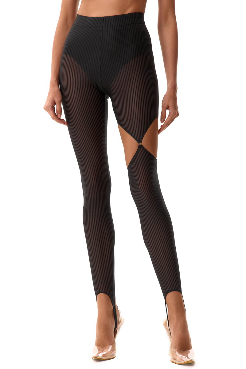 Легинсы с фигурным вырезом SODAMODA, цвет: Черный, 16201 купить онлайн