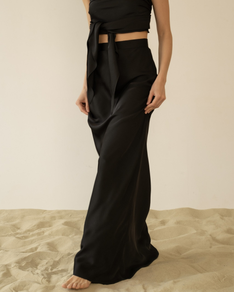 Юбка-макси НИ ИМЕНИ, НИ ПОХОЖИХ, цвет: Черный, 00-00000206 купить онлайн