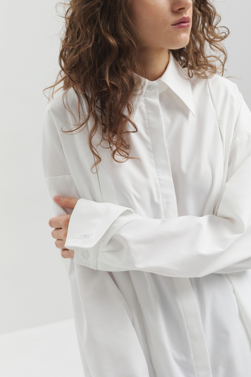 Рубашка с акцентными деталями marte, цвет: белый,  купить онлайн