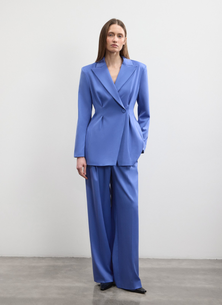 Жакет приталенный ALL WE NEED, цвет: синий,  купить онлайн