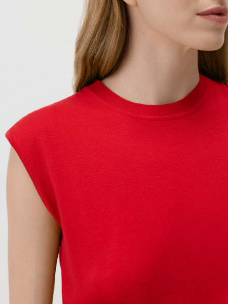 Топ из вискозы Conso, цвет: красный, KM 260721 - красный купить онлайн