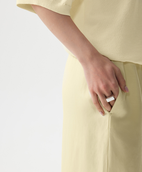 Брюки средней посадки GLVR, цвет: Желтый, 126G24GAC6327 купить онлайн