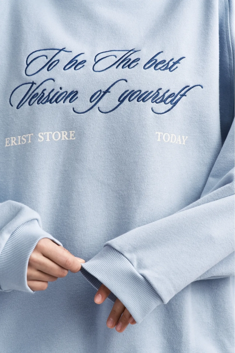 Свитшот винтажный Ледяной голубой Erist store, цвет: голубой, НФ-00003403 купить онлайн
