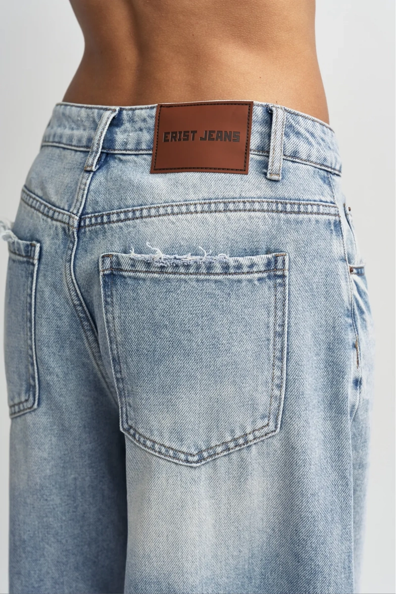 Джинсы свободные Erist store, цвет: голубой, НФ-00003300 купить онлайн
