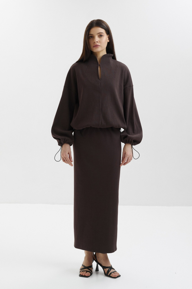 Прямая юбка marte, цвет: коричневый,  купить онлайн