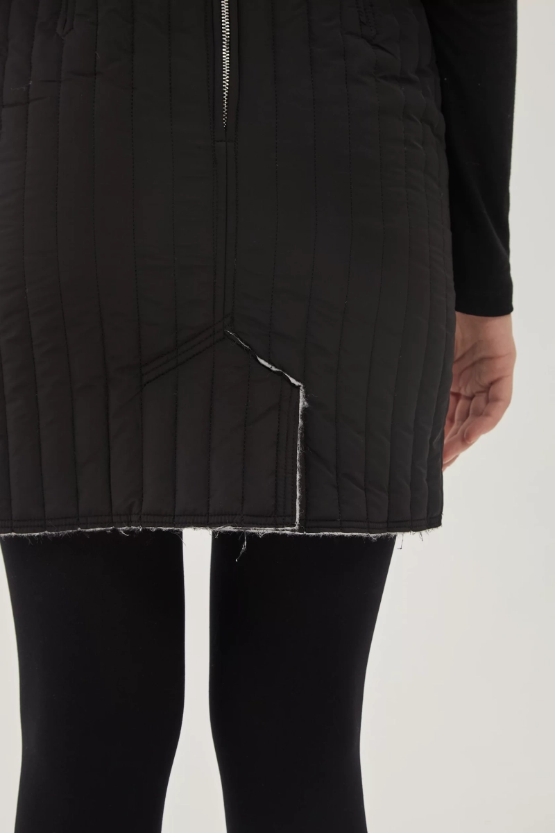 Юбка утепленная стеганная UNKE, цвет: Черный, 2601S004P_BL/Fl купить онлайн