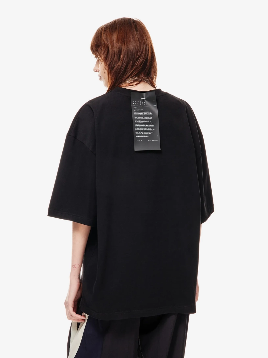 Футболка оверсайз с принтом p.p.s., цвет: Черный, 1039.01.00.BLK купить онлайн
