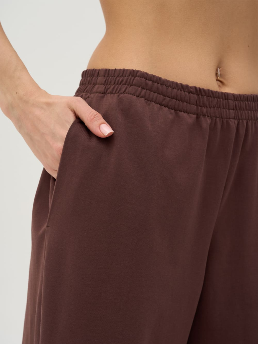 Штаны хлопковые ONSI, цвет: коричневый,  купить онлайн