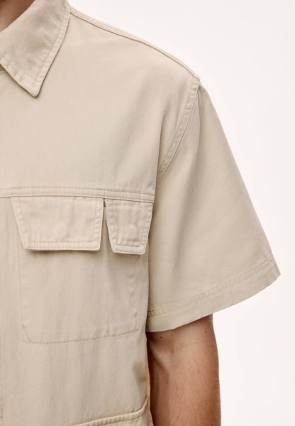 Мужская рубашка карго из твила MUTED, цвет: бежевый, 904737.MSHR0025_Beige купить онлайн