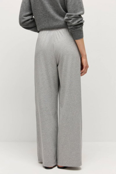 Брюки из модала с хлопком AROUND, цвет: серый меланж,  купить онлайн