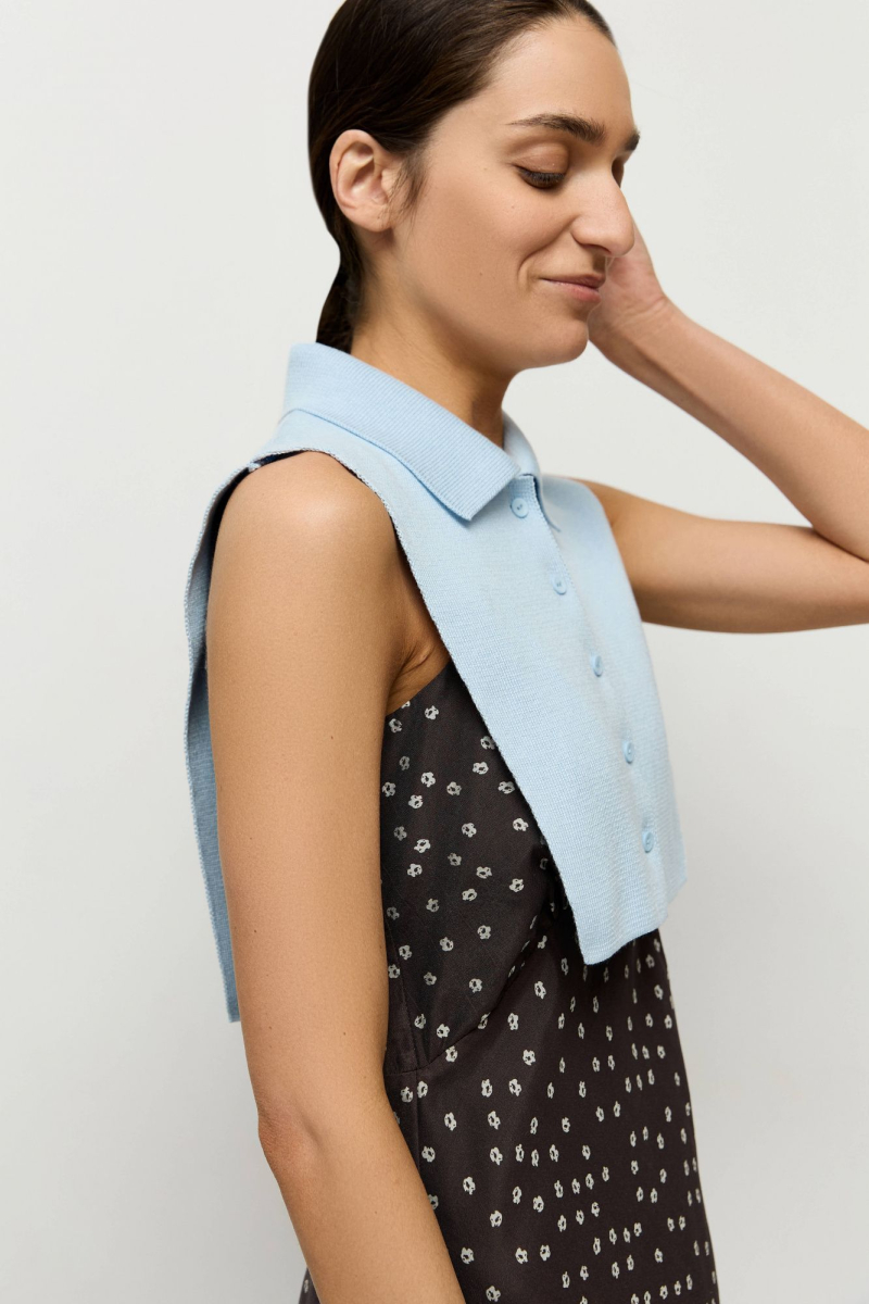 Кардиган из хлопка 2 в 1 AROUND, цвет: мультиколор, 259_26C015 купить онлайн