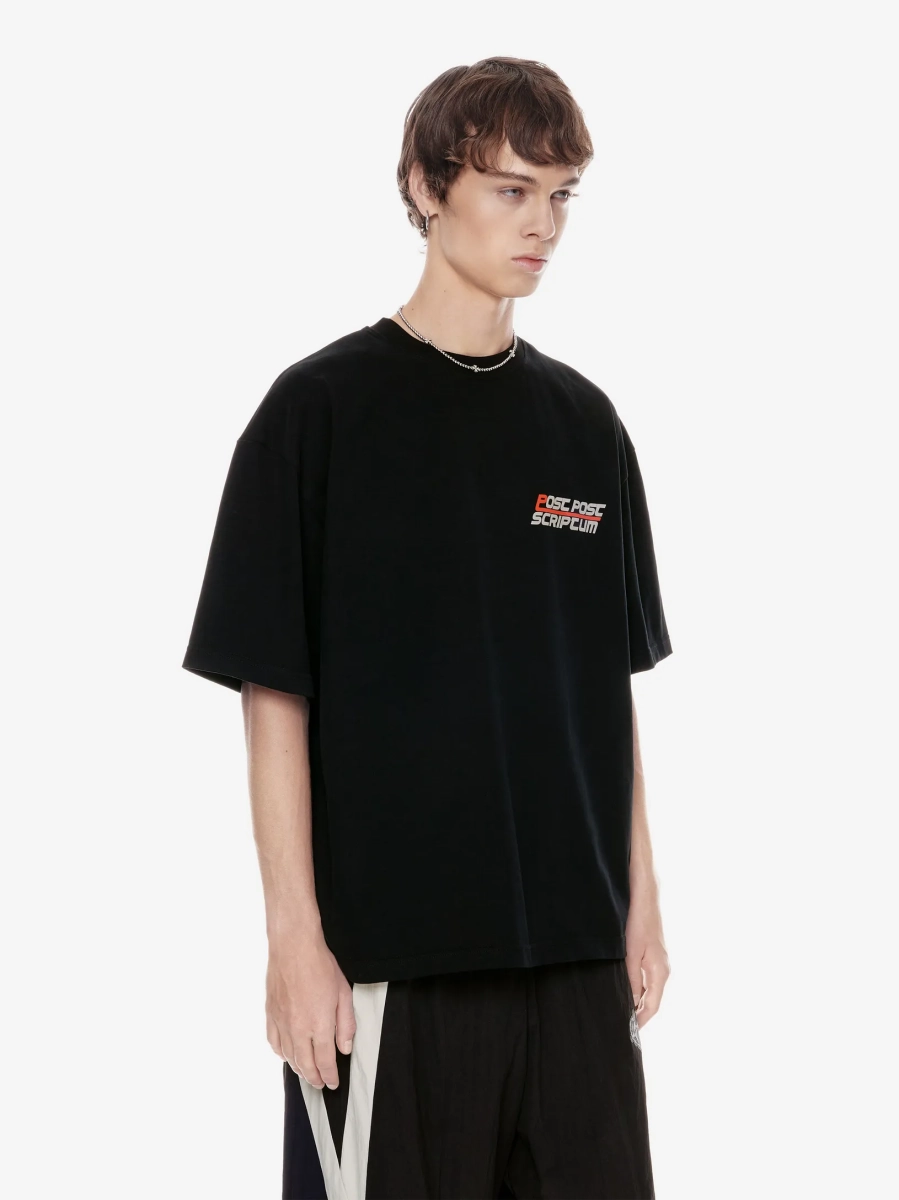 Футболка оверсайз с принтом p.p.s., цвет: Черный, 1131.001.00.01.001 купить онлайн