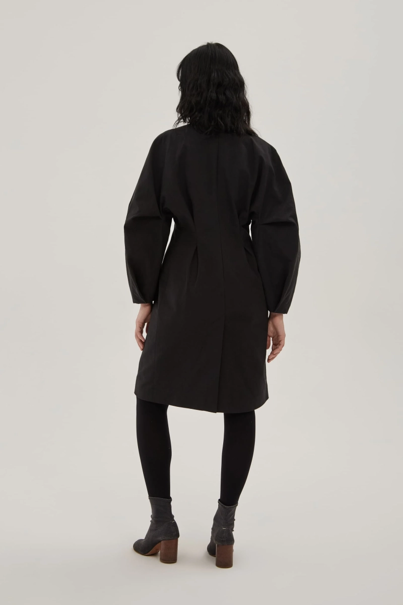 Платье из бумажной ткани UNKE, цвет: Черный, 2601D002C_BL купить онлайн