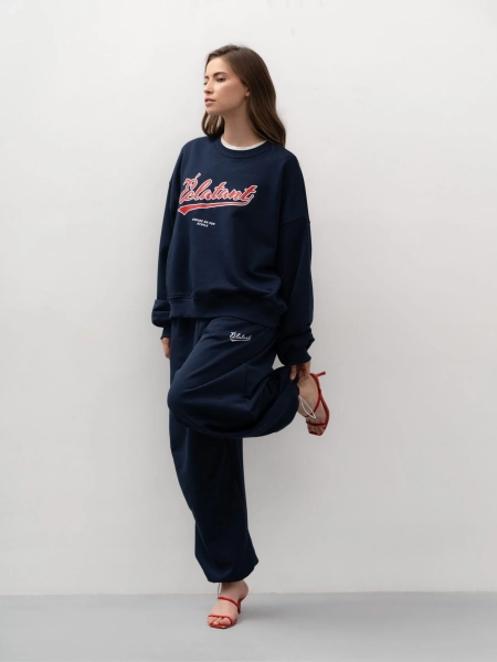 Брюки на кулиске TRES, цвет: темно-синий, НФ-00002772 купить онлайн