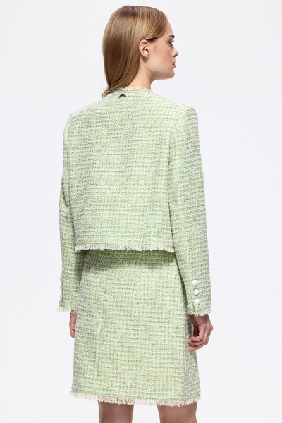 Жакет из твида DREAMS BY ALENA AKHMADULLINA, цвет: зеленый, 126102040204444/107000 купить онлайн