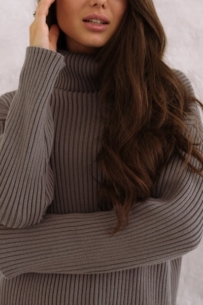 Джемпер удлиненный MINI, цвет: серый, НФ-00000135 купить онлайн Джемпер удлиненный MINI, цвет: серый, НФ-00000135 купить онлайн