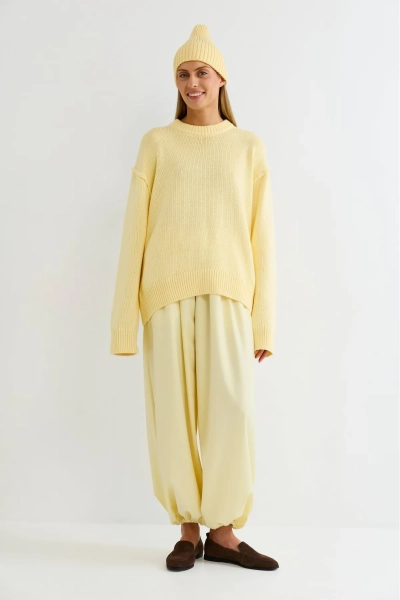 Джемпер с наружными швами Нежно-желтый Erist store, цвет: Желтый, НФ-00003244 купить онлайн