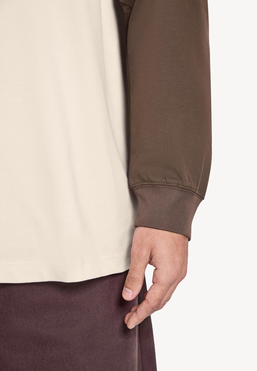 Мужской лонгслив с двойными рукавами MUTED, цвет: коричневый, 904463.MLSL0017_Brown купить онлайн