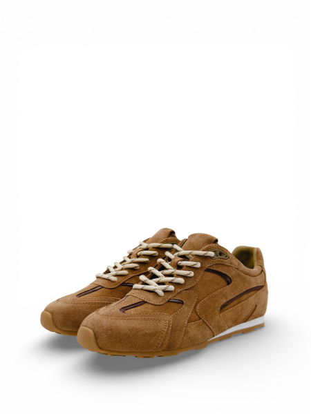 Кроссовки из натуральной замши GRANDERA, цвет: коричневый 519-06-n2598-n2540 (940) купить онлайн