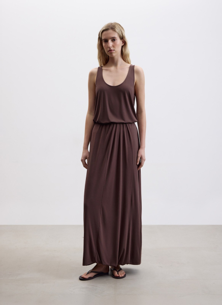 Майка из трикотажа ALL WE NEED, цвет: коричневый, 2604W2114-19 купить онлайн