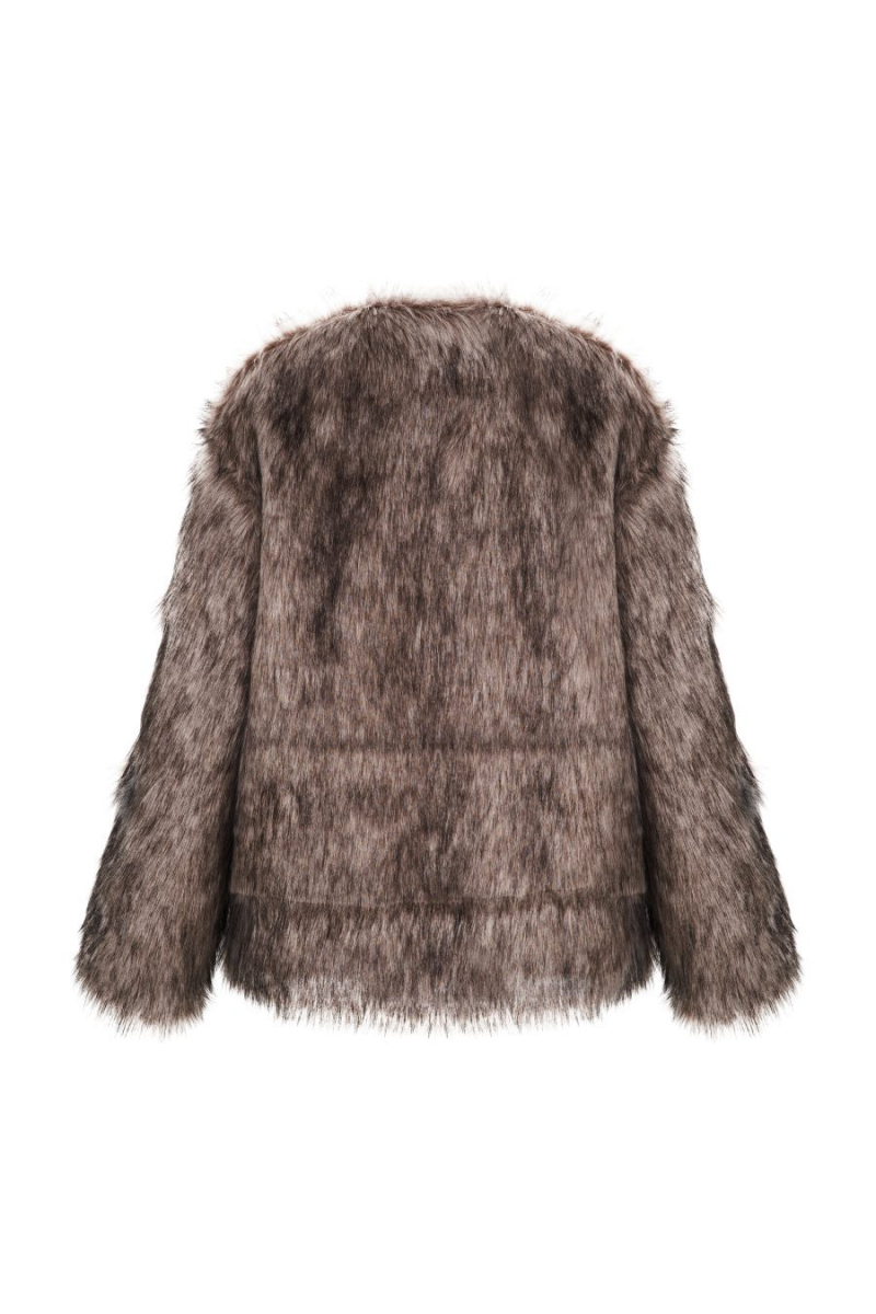 Шуба "Elusive" CHUBA, цвет: серый,  купить онлайн Шуба "Elusive" CHUBA, цвет: серый,  купить онлайн