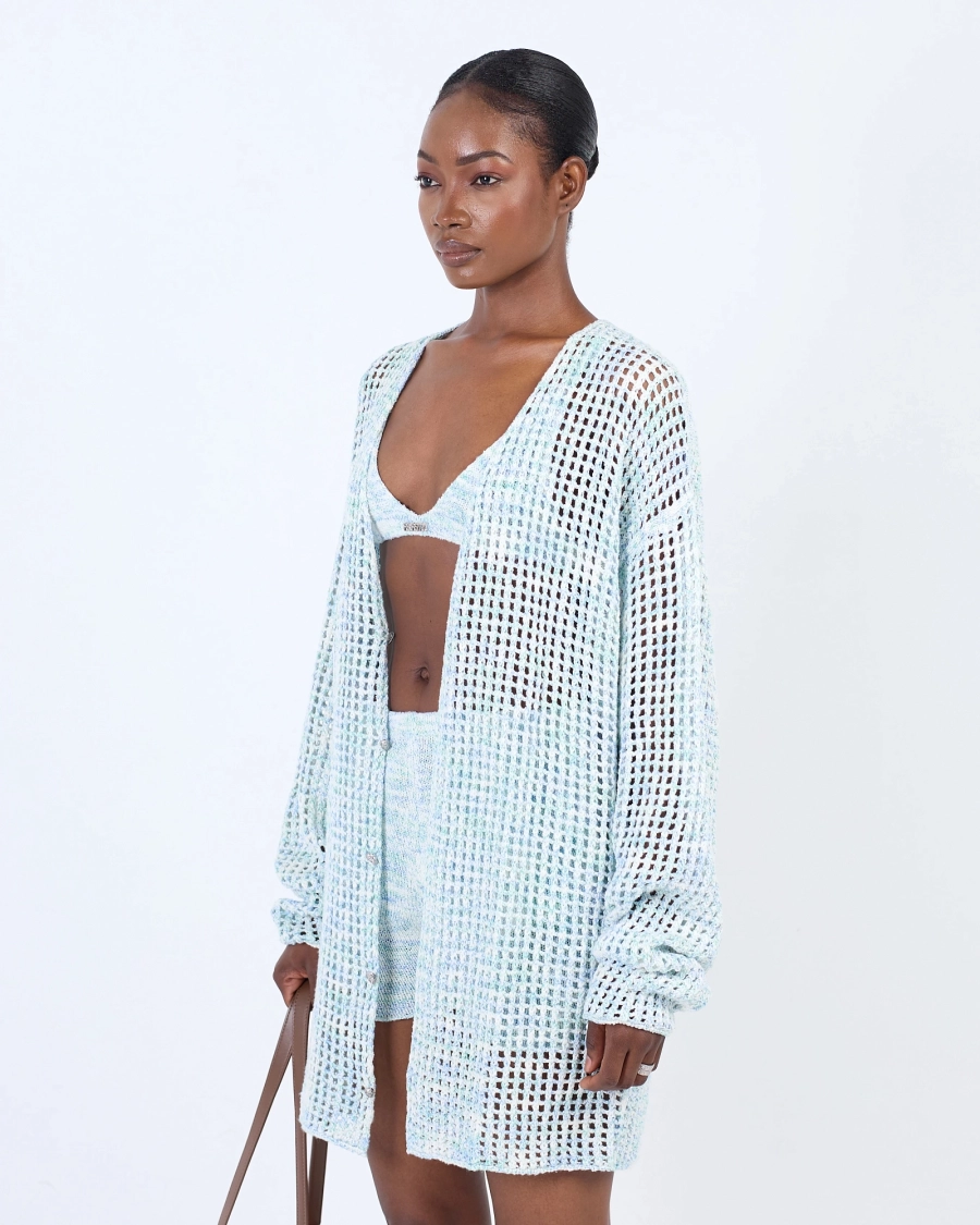 Кардиган вязаный удлиненный ASIA ST 71, цвет: синий, Ast71.knit-cardy-lounge-blue купить онлайн