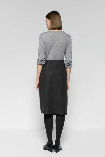 Юбка из шарфа AROUND, цвет: графит, 271_24PVW01 купить онлайн Юбка из шарфа AROUND, цвет: графит, 271_24PVW01 купить онлайн