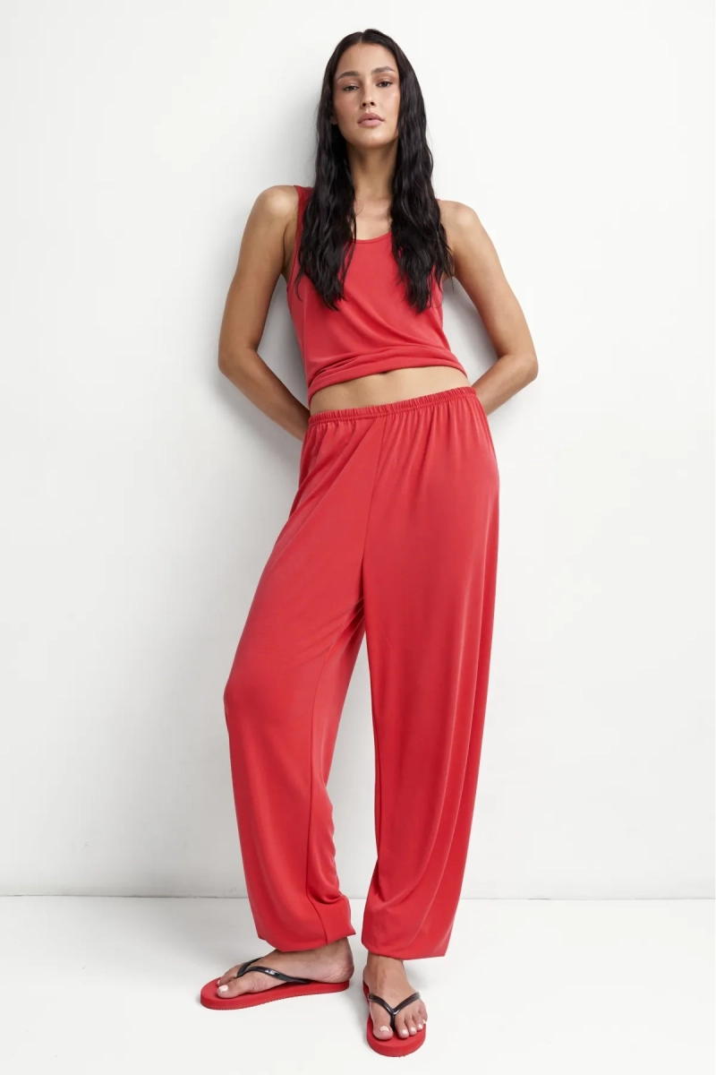Брюки из лиоцелла ERISTSTORE, цвет: красный, НФ-00004060 купить онлайн