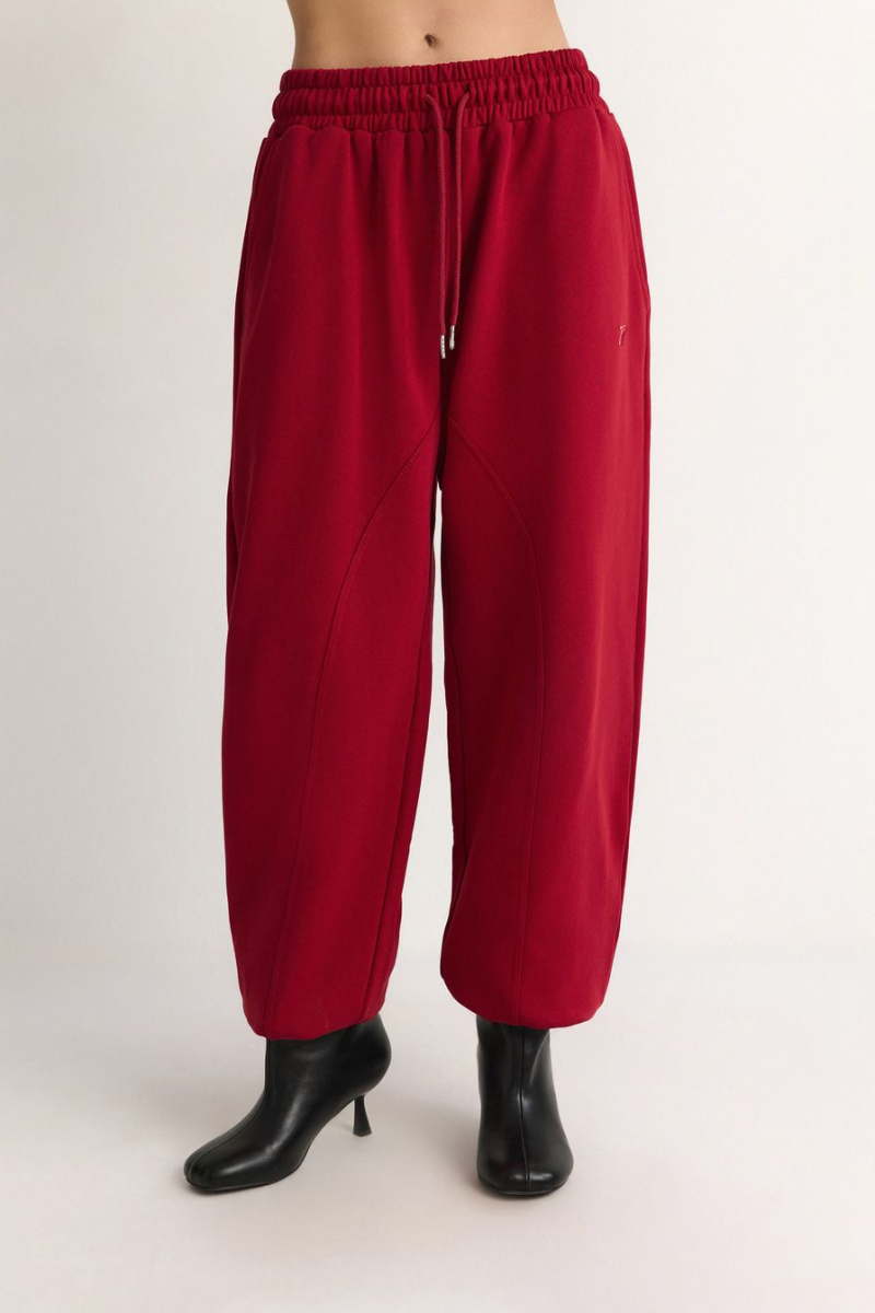 Брюки из 100% хлопка TOPTOP, цвет: Бордовый, TT.032.17671.330 купить онлайн