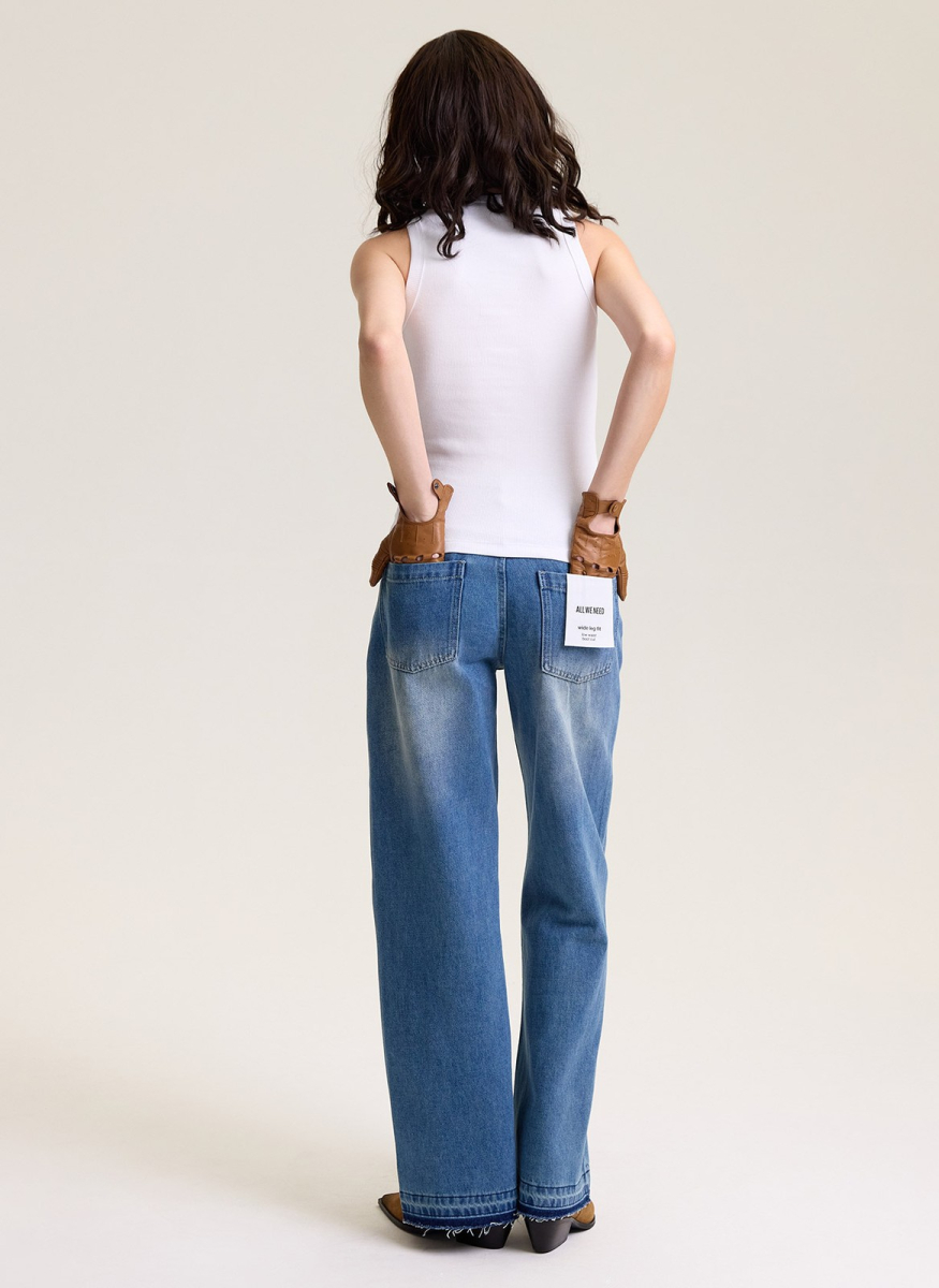 Майка в рубчик ALL WE NEED, цвет: белый,  купить онлайн