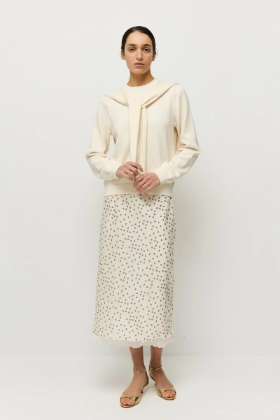 Джемпер из хлопка с кашемиром 2 в 1 AROUND, цвет: мультиколор, 219_132CC05 купить онлайн