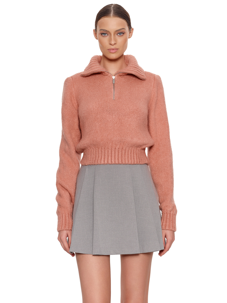 Укороченный джемпер на молнии Укороченный джемпер на молнии