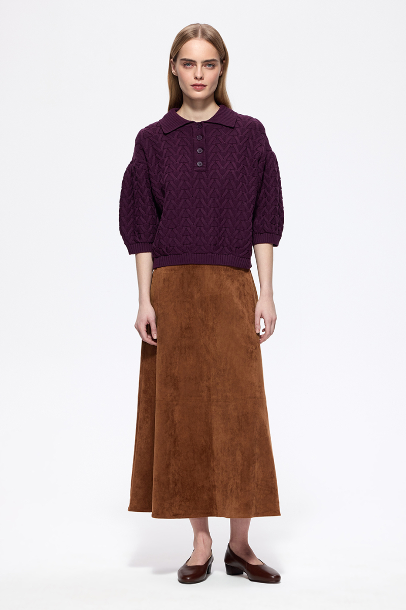 Джемпер вязаный женский DREAMS BY ALENA AKHMADULLINA, цвет: фиолетовый, 126104140304558/112000 купить онлайн