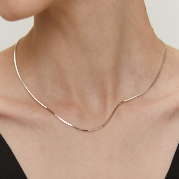 Колье-цепь плетения "Снейк" Darkrain, цвет: серебро, DS2003 купить онлайн