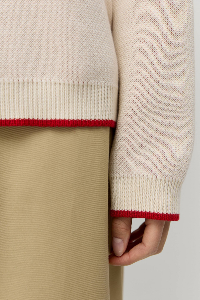 Джемпер Around лобстер клуб AROUND, цвет: бежевый,  купить онлайн