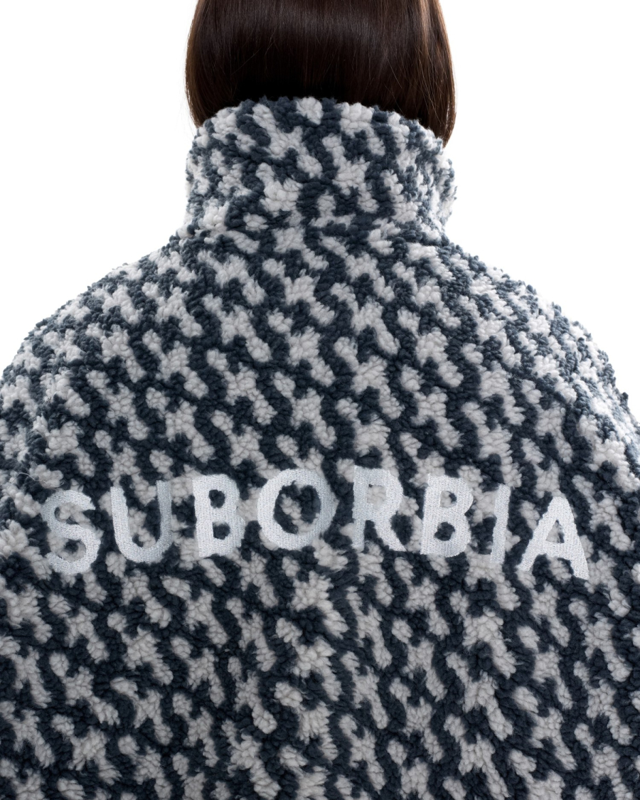 Бомбер Паттерн удлиненный Suborbia, цвет: графит, 007274 купить онлайн